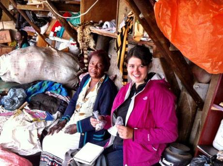 traditional healer and me at a market in Durban, South Africa