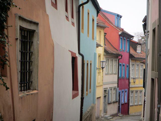 Narrow streets and colorful houses are Bamberg's signature.