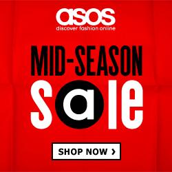 ASOS Mid-Season Sale Up To 50% Off