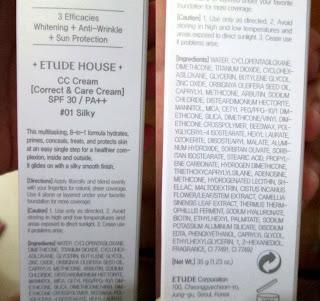 Etude House - The New Correct&Care; CC Cream and BB Cream Cotton Fit