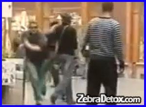 Mall Prank Goes WRONG! High Kicked in Face.