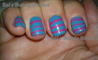 NOTD: Stripey Style with Sellotape