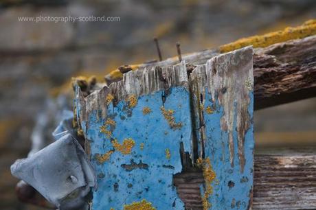 Photo - corner of the remains of an island greenhouse, Taransay, Scotland