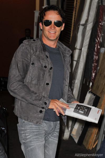 Photos of Stephen Moyer at taping of Regis & Kelly