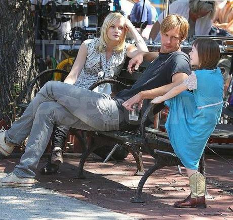 More photos of Alexander Skarsgård on the set of ‘What Maisie Knew’
