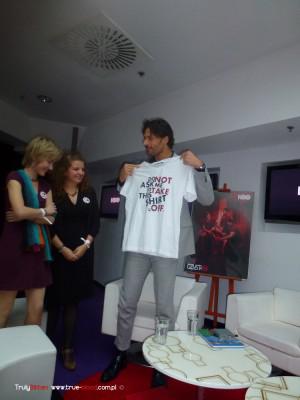 Joe Manganiello at Q&A; event in Poland