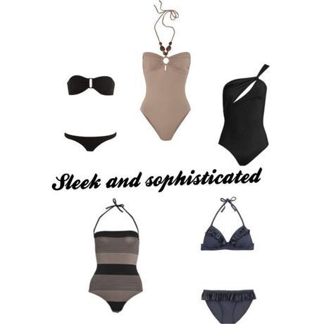 Sleek and sophisticated honeymoon swimwear