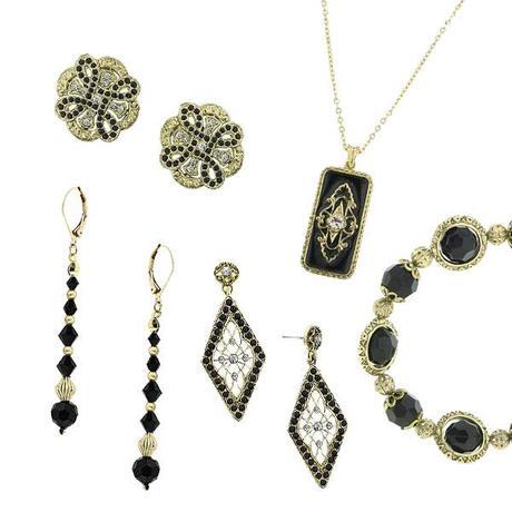 black and gold jewelry