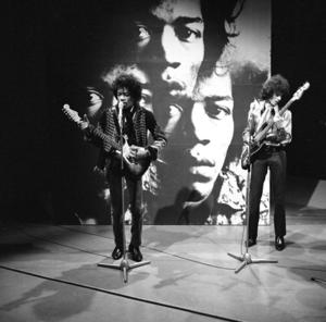 Jimi Hendrix and Noel Redding during a Jimi He...