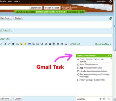 Lovin' the Google Gmail Task!
