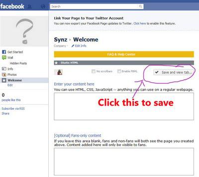 How to Customize your Facebook Fan Page