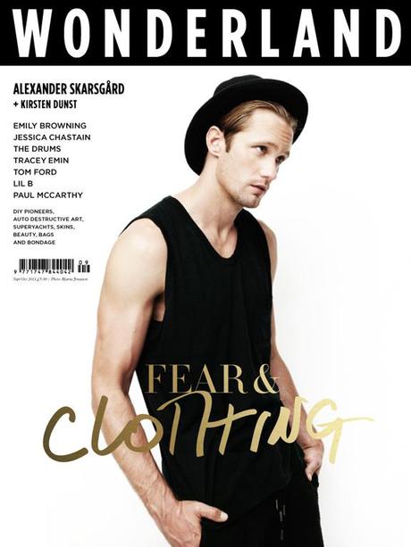 Alexander Skarsgård on the cover of Wonderland’s “Priceless” issue