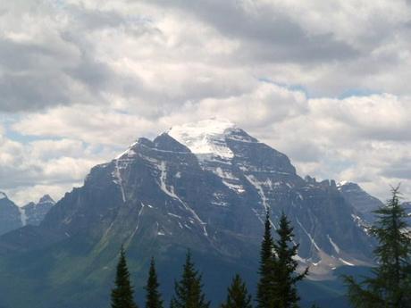 view of Mt Temple  from Lake Louise Gondola