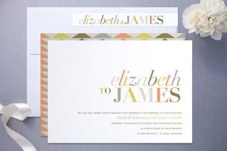 Contemporary Wedding Invitation