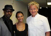 Nelsan Ellis and Nondumiso Tembe attend VIP Charity Dinner