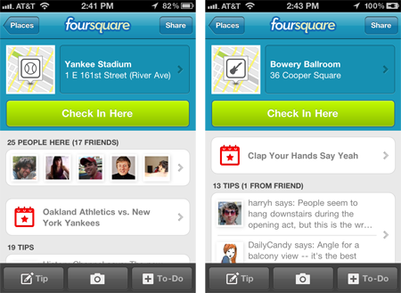 Foursquare Events