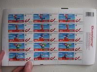 Sonic stamps from the belgian post