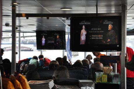 O2 concert, promoted on Thames Clippers