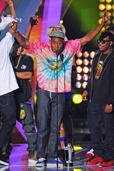 Tyler, The Creator contributes one of the biggest highlights of the 2011 MTV Video Music Awards in Los Angeles.