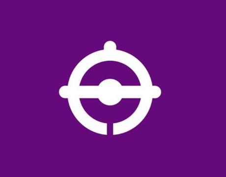 50 Japanese kanji‐based town flags