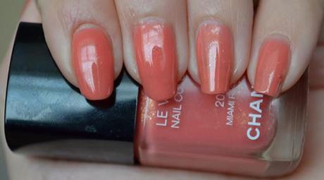 Chanel Le Vernis Nail Polish, Miami Peach (203) - Swatched!