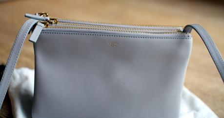 My little pearl grey Céline Trio bag