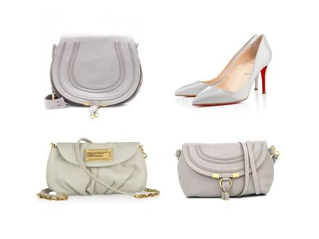 My little pearl grey Céline Trio bag