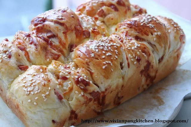 Sausage Loaf Bread/ Straight Dough Method