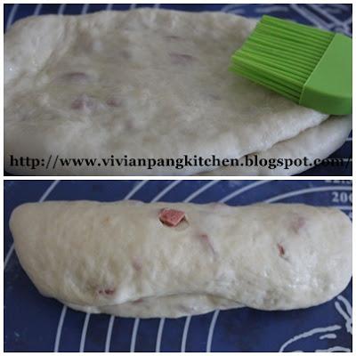 Sausage Loaf Bread/ Straight Dough Method