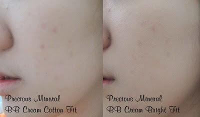 What's difference between Precious Mineral BB Cream Bright Fit and the new BB Cream Cotton Fit?