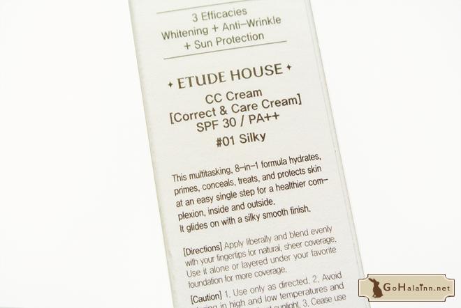  Etude House Correct & Care CC Cream Silky Review