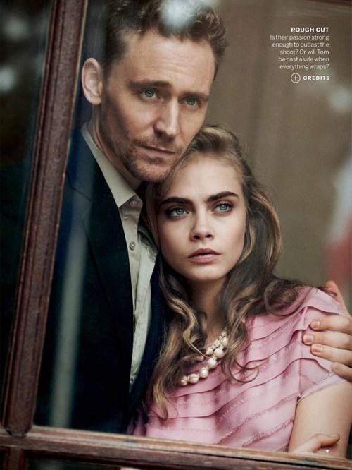 Cara Delevingne & Tom Hiddleston for Vogue US May...