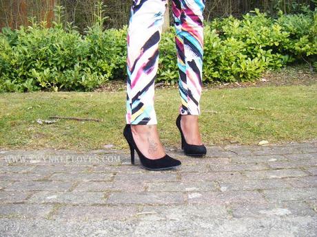 Today I'm Wearing: Paint Print Pants