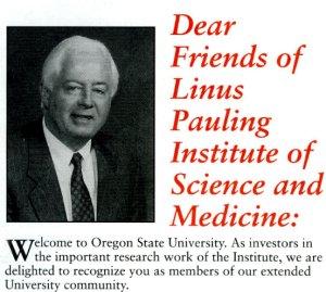 Welcome message from then OSU President Paul Risser, 1996.