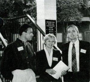 Steve Harakeh, Aleksandra Niedzwiecki and Steve Lawson at LPI's September 1994 conference.