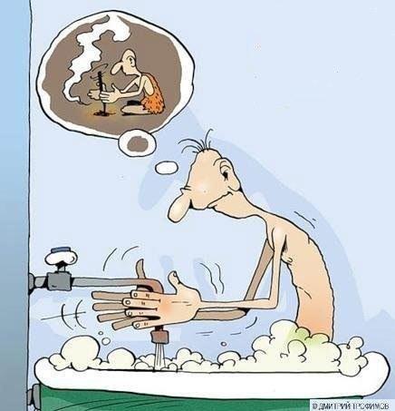 apt hot water cartoon