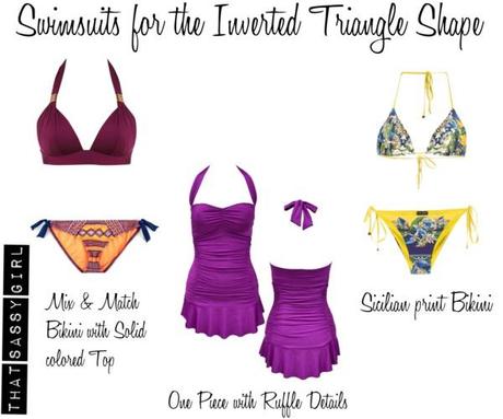 Swimsuits - Inverted Triangle Shape