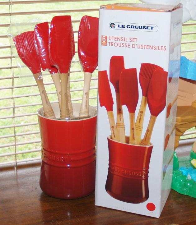 Giveaway Le Creuset Crock and Silicone Utensils