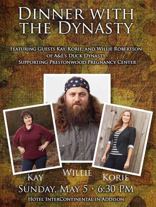Meet members of Duck Dynasty cast in Dallas on May 5