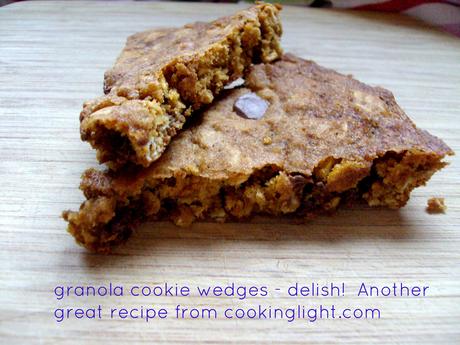 granola cookie wedges picmonkey