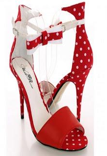 Shoe of the Day | AmiClubWear Polka Dot Bowtie Heels