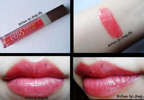 Lotus Purestay Lipgloss Peach Pink Review