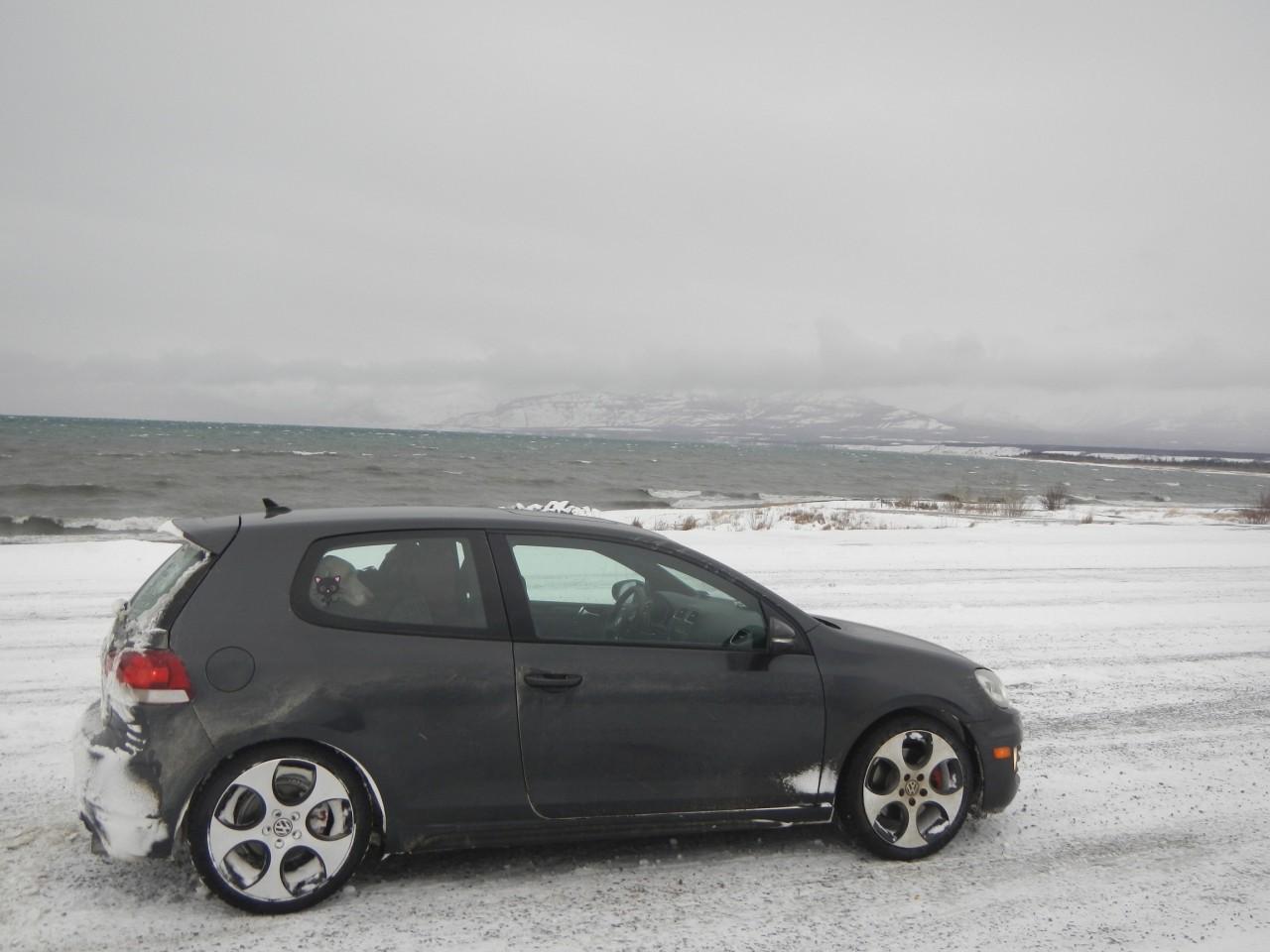 VW GTI Parked Lakeside