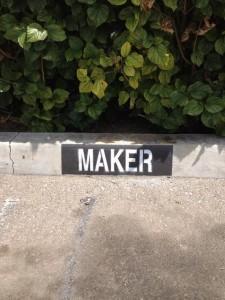 Kristin Bauer parking space for her PopSugar interview Kristin Bauer parking space for her PopSugar interview