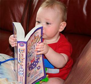 Abroad Languages: Baby with book