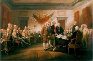 The Signing of the Declaration of Independence by Jonathan Trumbull