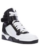 All Hail The High Top:  Givenchy Contrast High Top Sneaker