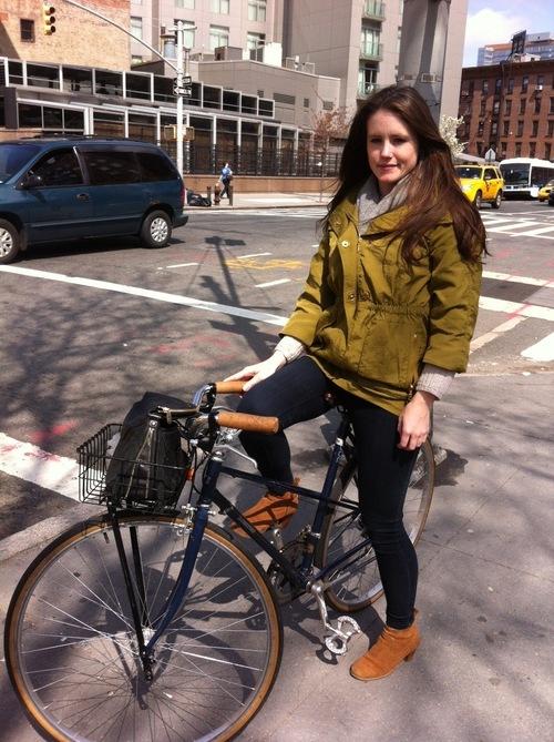 Somehow made it to the Guest of a Guest spring street style blog. Right before this picture was taken, I had been having a crying self pity party, which is why I was sitting on my bike in the middle of the sidewalk.