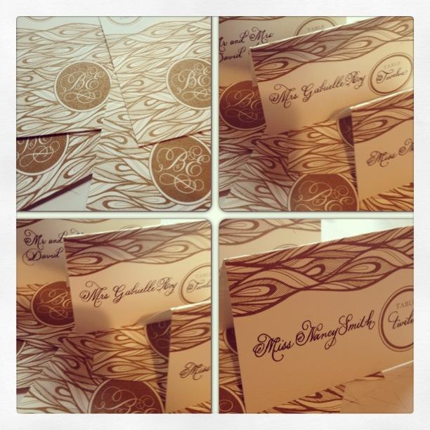 Potpourri Friday: Custom Place Cards with Monogram