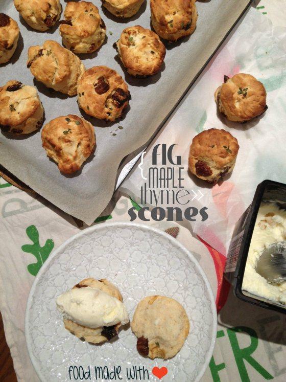 Fig Maple & Thyme Scones